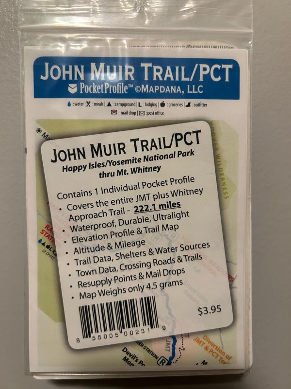 John Muir Trail Pocket Map